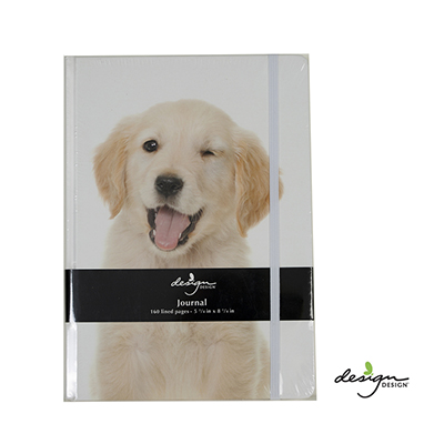 Design Design Golden Retriever Puppy Wink Journal